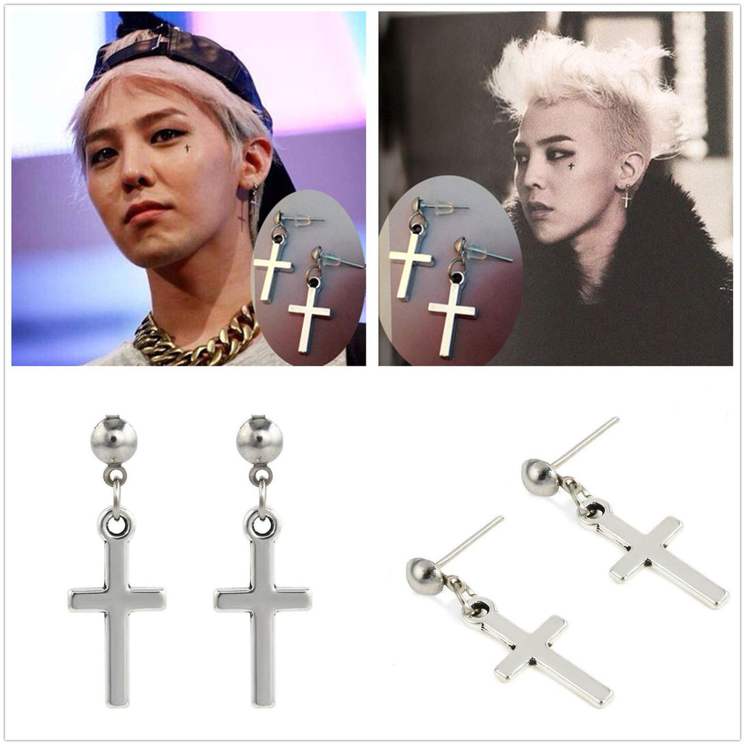 Earrings 7 Pieces Kpop Bangtan Boy Album Jimin Chain Drop Earrings Korean Fashion Jewelry with Transparent Box