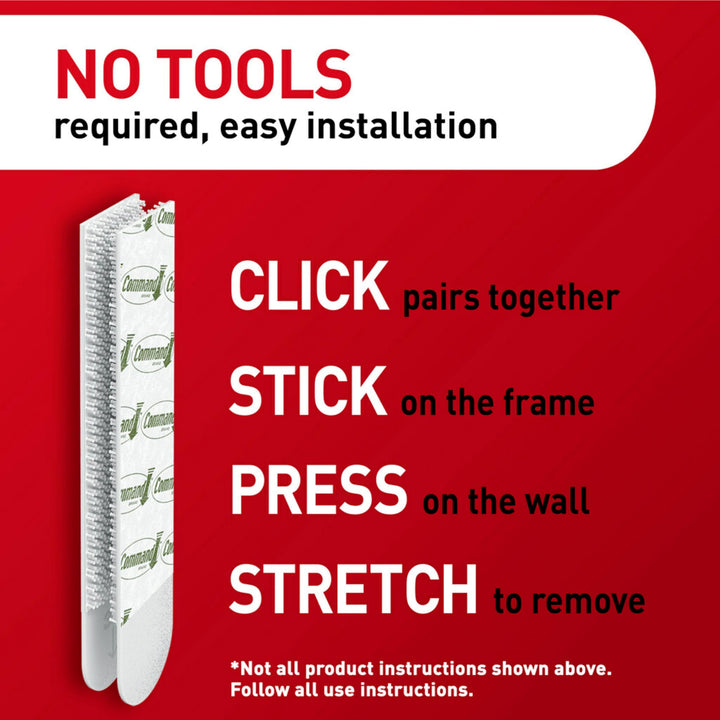 3M Picture Hanging Strips, 4 pairs hold 12 lbs, Hang Damage-Free, Create Gallery Walls, 12 Pairs (24 Strips, Value Pack, Hangs 3-6 frames (17204-12ES)