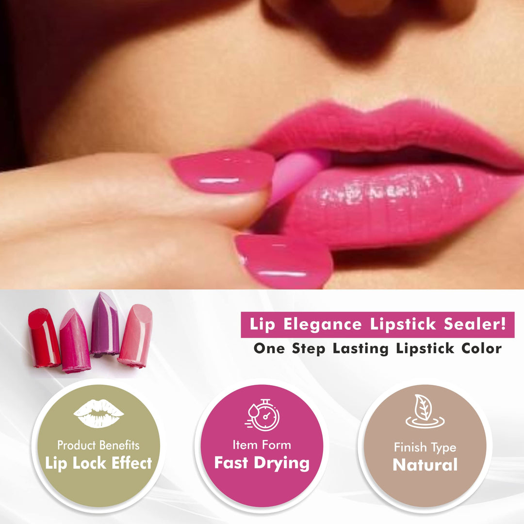 Lipstick Sealer - Long Lasting Lipstick Sealer with Brush Applicator - Waterproof, Smudge Proof, Oilproof - All Day Liplock Effect 0.17 Fl Oz