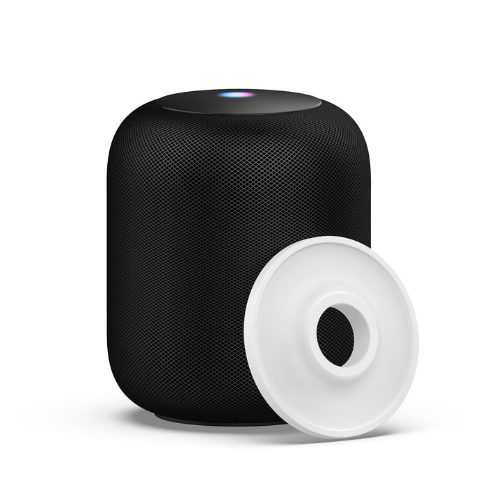 Accessories Compatible with HomePod Stand,Silicone Anti-Slip Pad Shockproof Coaster (White)