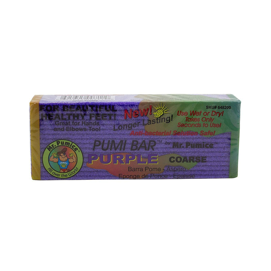 Purple Pumi Bar (12-Count Display Box): Extra-Coarse Callus Remover, Pedicure Stone & Ped File Scrubber For Smooth Feet and Heels