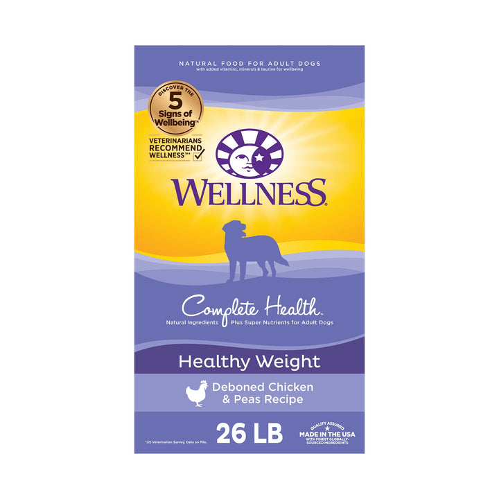 Complete Health Dry Dog Food with Grains, Natural Ingredients, Made in USA with Real Meat, All Breeds, For Adult Dogs (Healthy Weight - Chicken & Potatoes, 26-Pound Bag)