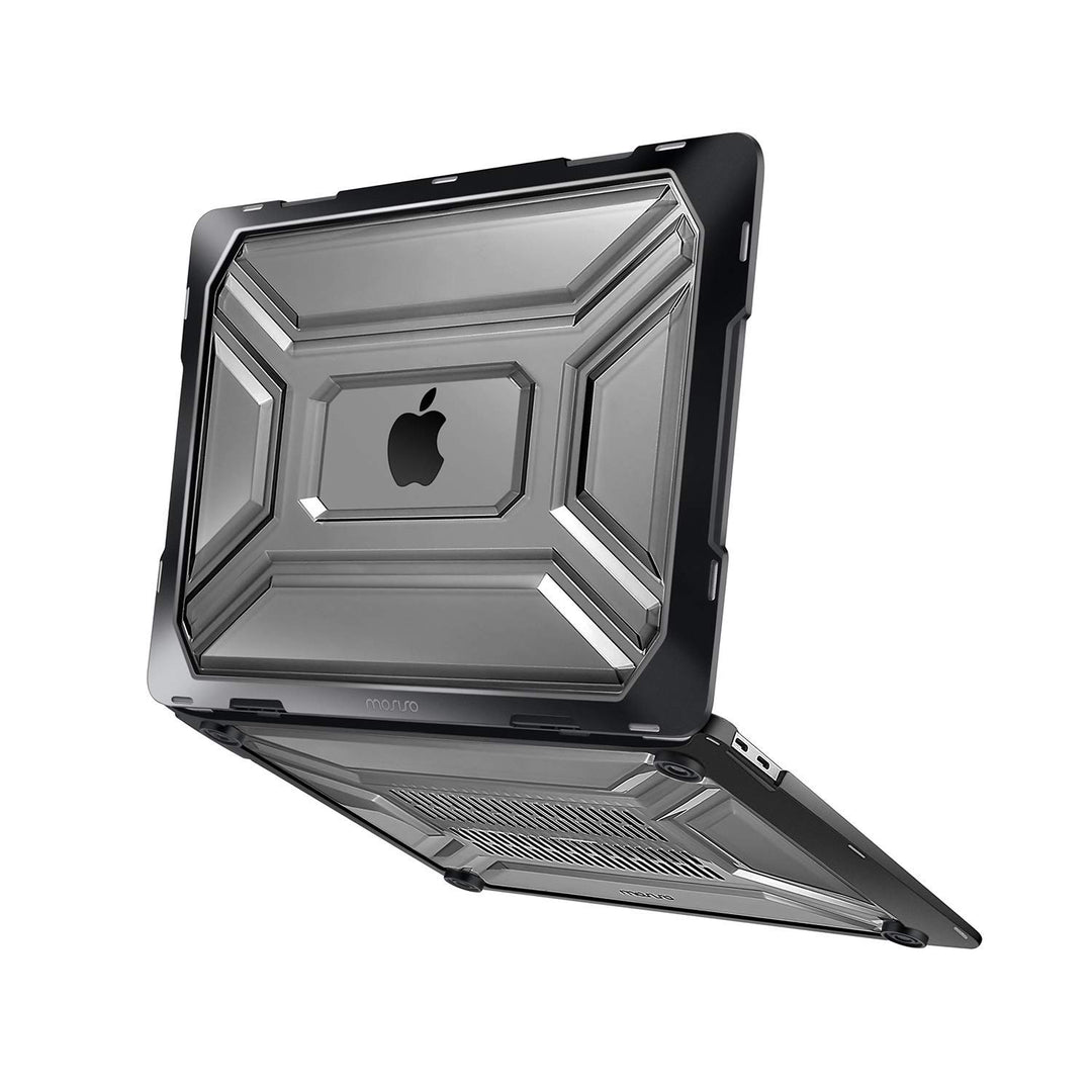 Compatible with MacBook Air 13 inch Case 2022 2021 2020 Release A2337 M1 A2179 Retina Display Touch ID, Plastic Hard Shell Case with TPU Bumper&Carrying Sleeve Bag&Keyboard Cover, Black