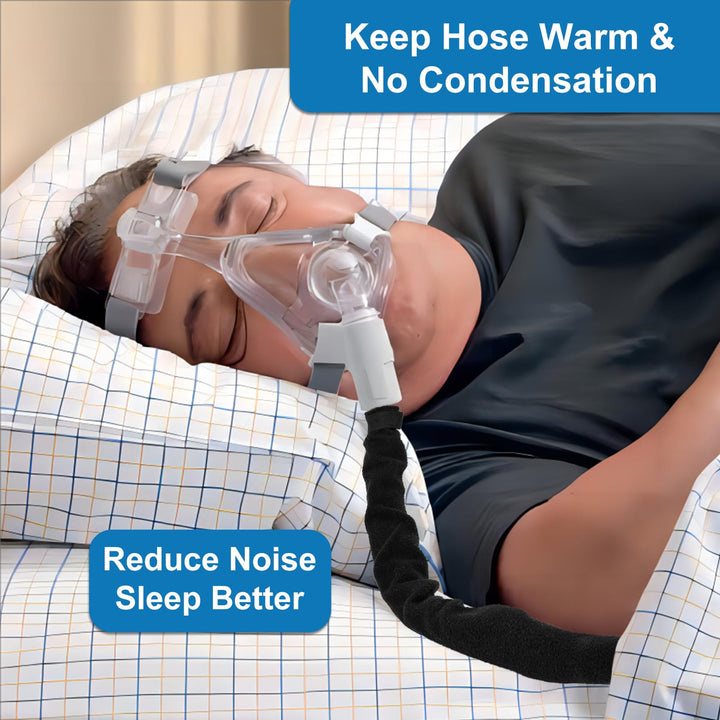 CPAP Hose Cover 6ft 4in Fit Resmed ClimateLineAir 10 11 Heated Tubing, Full-Length Zippered CPAP Tube Cover, Soft Cpap Tube Sleeve Wrap - Keep Deep Sleep, Cats Proof, Prevent Condensation