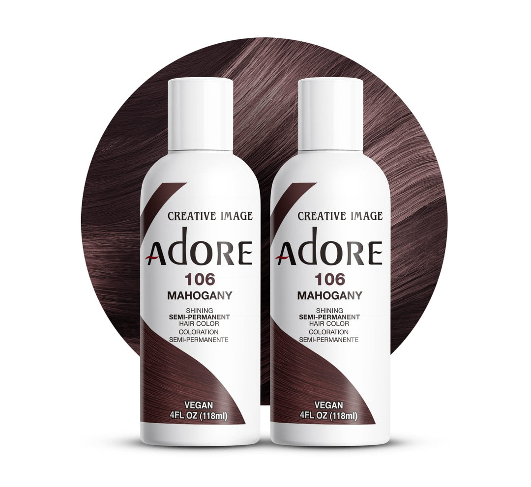 SemiPermanent Haircolor 106 Mahogany 4 Ounce (118ml) (2 Pack)