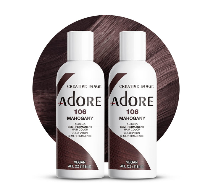 SemiPermanent Haircolor 106 Mahogany 4 Ounce (118ml) (2 Pack)
