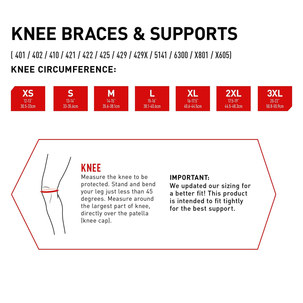 Knee Compression Sleeve, Lightweight Support with Neoprene, for Left & Right Knee, Fits Men & Women, Includes 1 Sleeve, Black, L