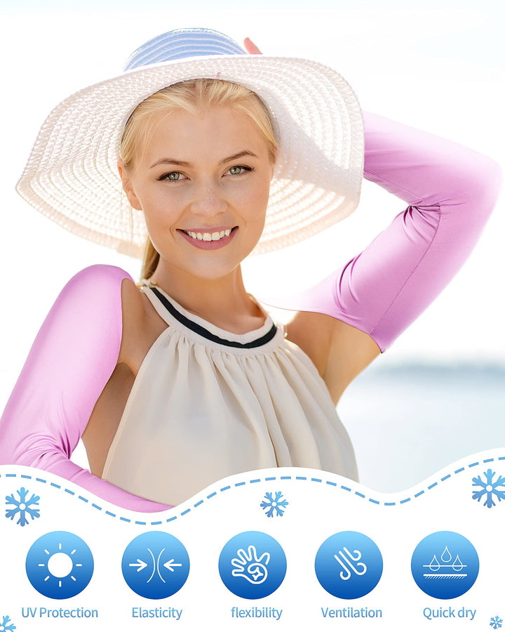 9 Pieces Women Cooling Shawl Arm Sleeve with Finger Hole Anti UV Golf Cooling Shawl Sun Protection (Fresh Colors)