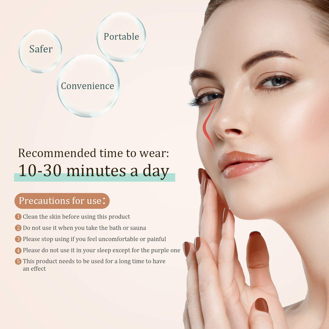 5 Pieces Nose up Lifting Clips Nose Lifter Silicone Nose Bridge Slimming Clips Beauty Clip Tools for Women