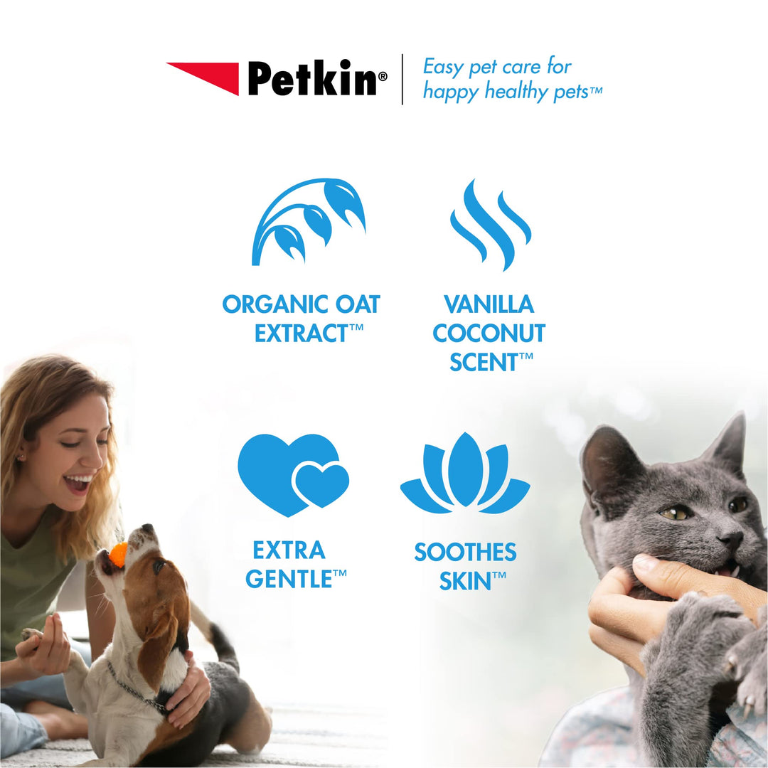 Pet Wipes for Dogs and Cats, 400 Wipes - Large Pet Wipes for Dogs and Cats - Cleans Ears, Face, Butt, Body and Eye Area - Convenient, Ideal for Home or Travel - 4 Packs of 100 Wipes