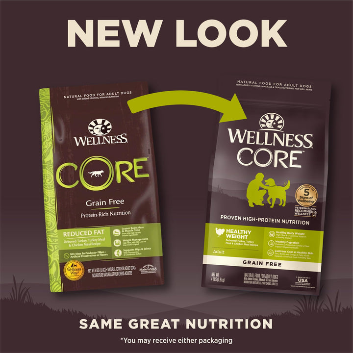 CORE Dry Dog Food, Grain-Free, High Protein, Natural, Healthy Weight Turkey & Chicken Recipe, (4-Pound Bag)