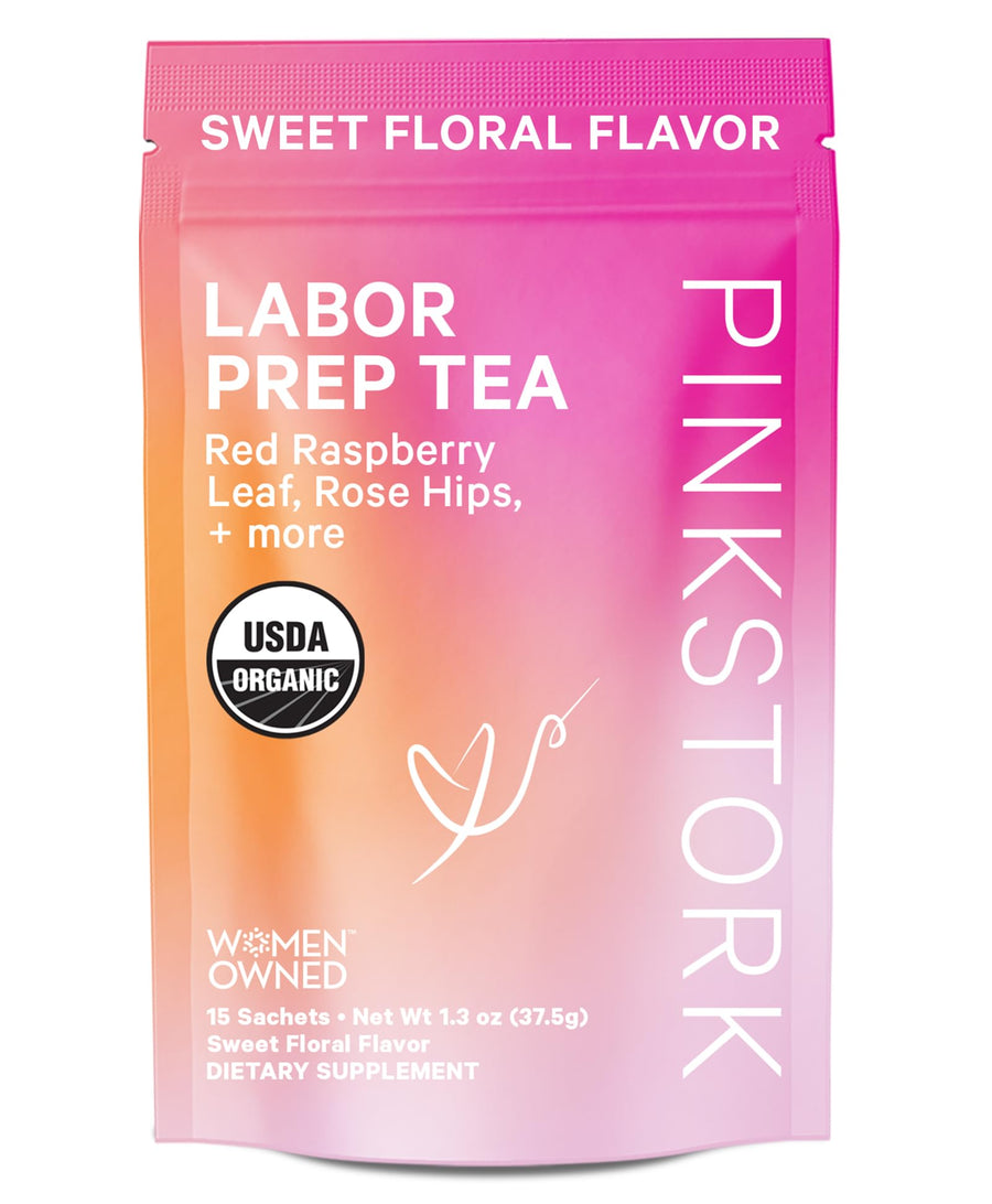 Labor Prep Tea - Organic Pregnancy Tea with Raspberry, Chamomile, Rosehip for Labor and Delivery
