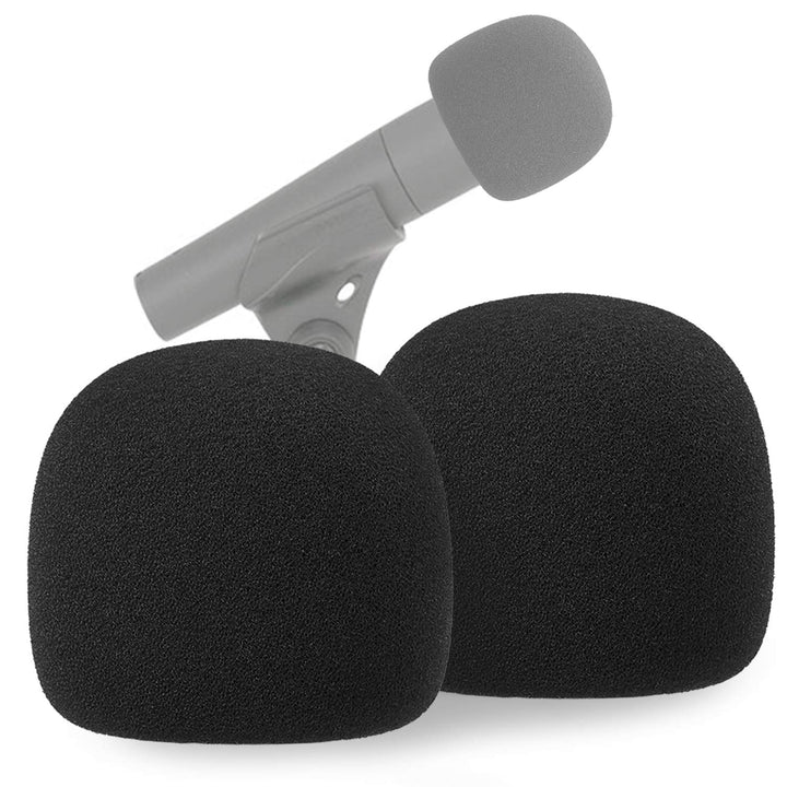 SM57 Pop Filter Foam Cover - Mic Windscreen Wind Cover Customized Compatible with Shure SM-57 Microphone to Blocks Out Plosives (2 PCS)