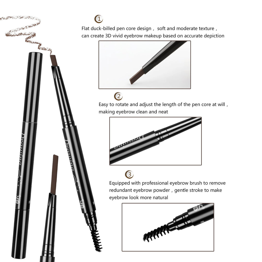 Eyebrow Grooming Suit Kits - 13 PCS Stainless Steel Eyebrow Scissors Utility Tools, Professional Eye Brow Groom Set with Mirror, Eyebrow Tweezers, Shaping Razor, Pen, Brush, DIY Shape Card (BLACK)