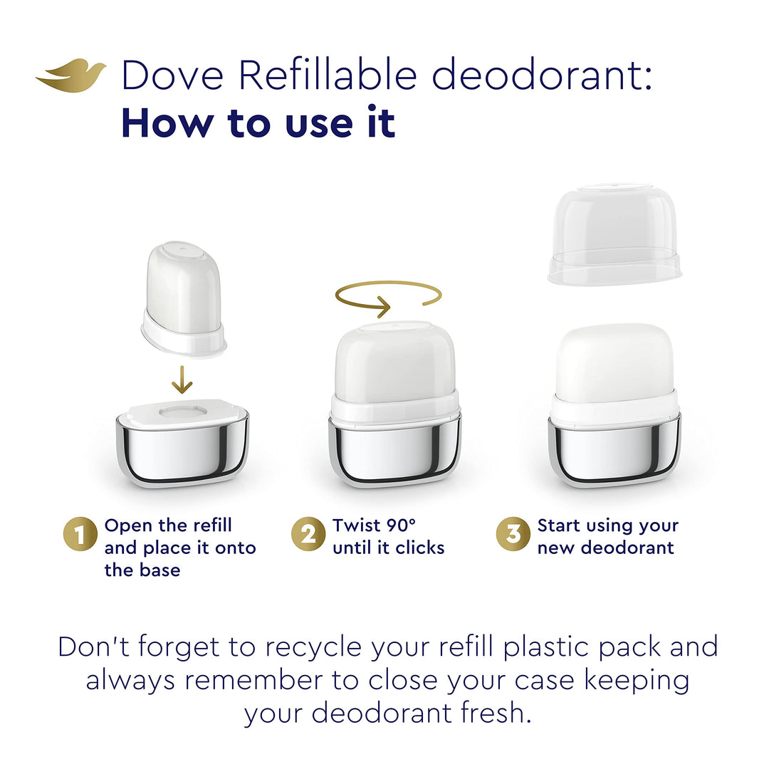 Unisex Refillable Fruity Scent Deodorant Roll On Starter Kit Aluminum Cucumber & Green Tea Aluminum Free Deodorant 1.13 Oz, Pack Of 1