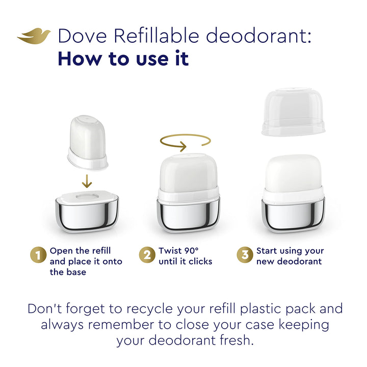 Unisex Refillable Fruity Scent Deodorant Roll On Starter Kit Aluminum Cucumber & Green Tea Aluminum Free Deodorant 1.13 Oz, Pack Of 1