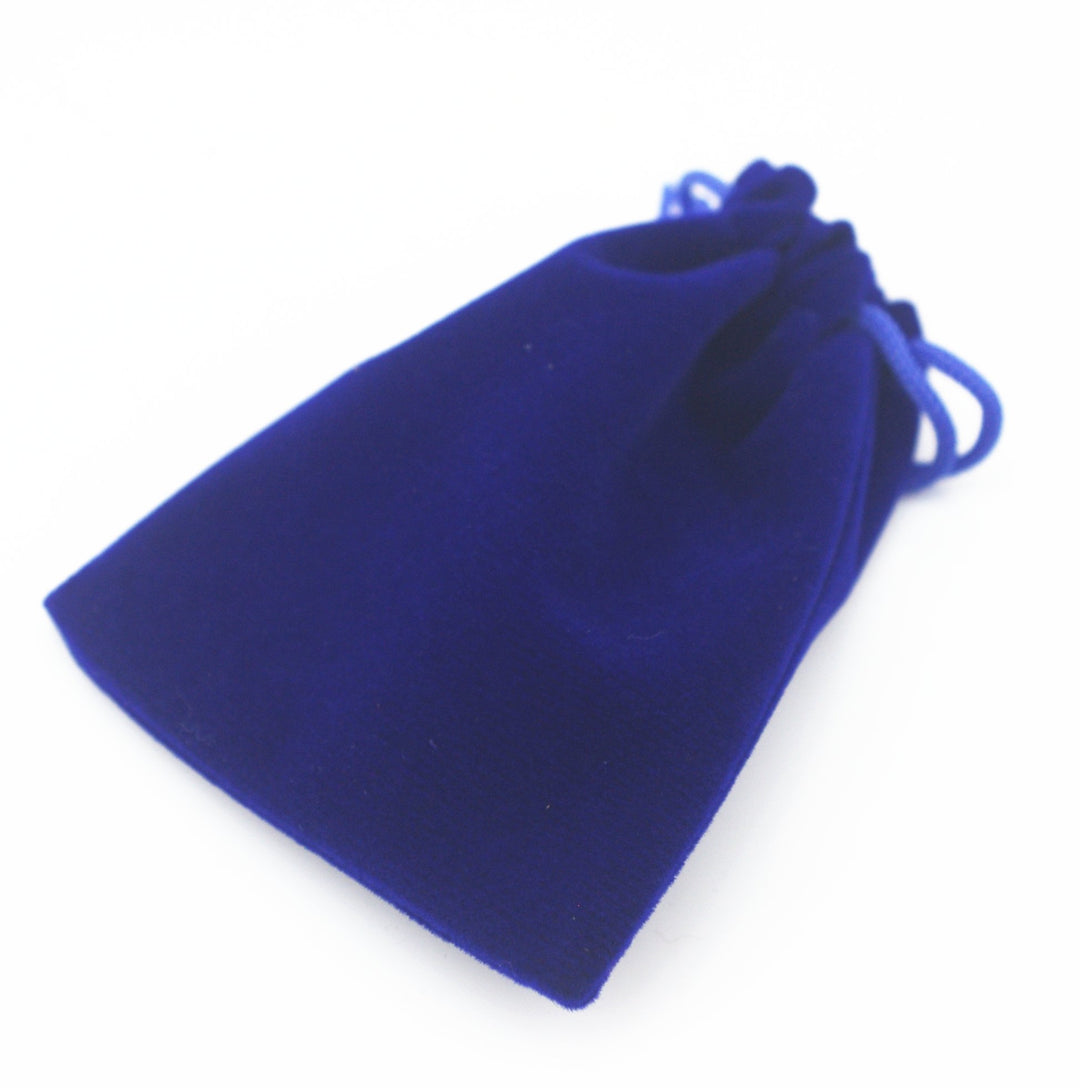 Pack of 25 4.8 X 3.6 Royal Blue Velvet Gift Bags Drawstring Jewelry Pouches Candy Bags Wedding Favors (4.8 X 3.6, Royal Blue)