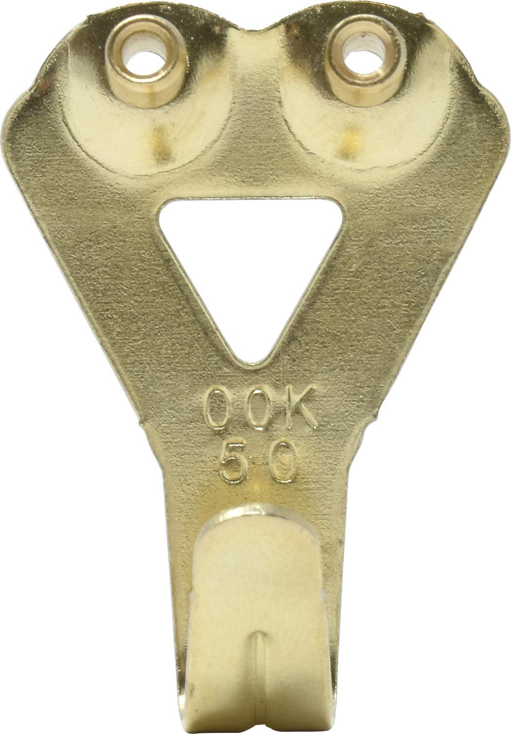 50674 Professional Picture Hangers, Reusable Art Hooks, Padded, Brass, 50lbs (10 Set) Gold