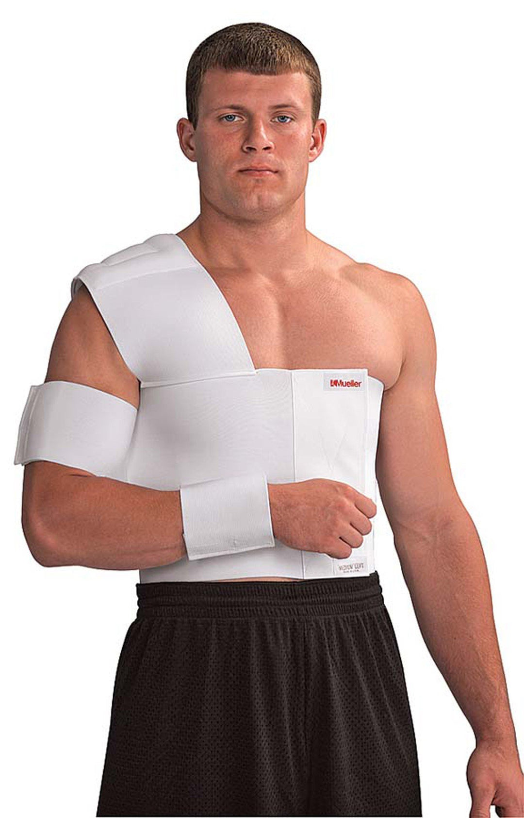 Mueller Shoulder Brace Right, White, Small