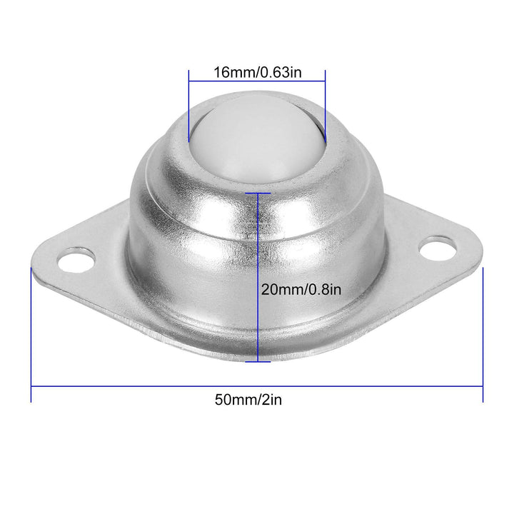 16PCS Roller Ball Transfer Bearing, 5/8 Inch Ball Transfer Unit, Mounted Round Ball Bearings Casters Universal Rotation Ball Caster CY-15A Screw Mounted for Transmission, Furniture, Trolley Screw