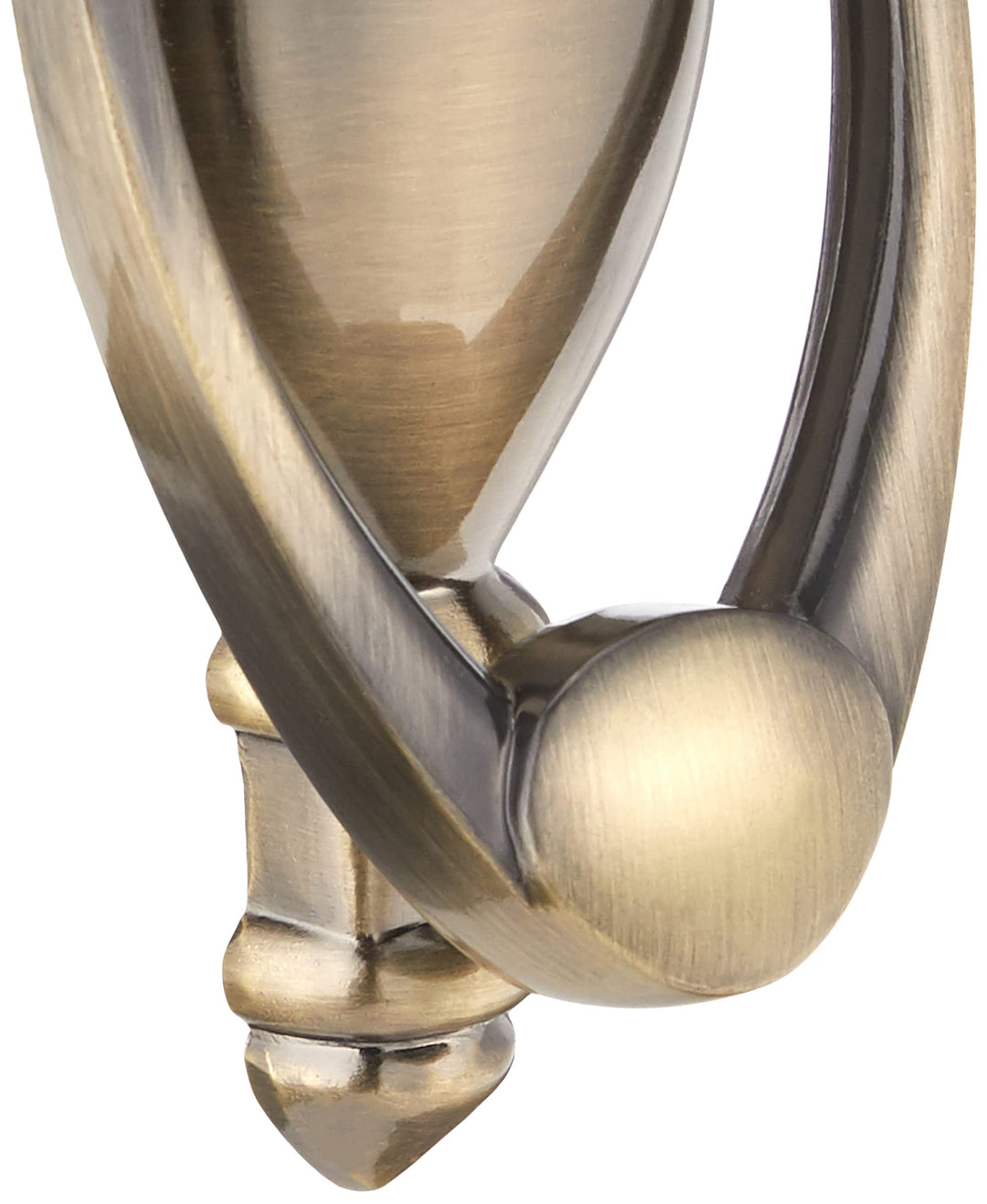 Prime-Line S 4235 Door Knocker and Viewer, Diecast Construction, Antique Brass Finish (Single Pack)