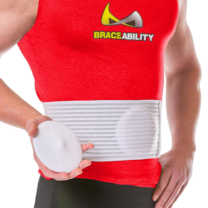 Hernia Belt for Men & Women | Stomach Truss Binder with Compression Support Pad for Abdominal, Umbilical, Navel & Belly Button Hernias (5, Large/X-Large)