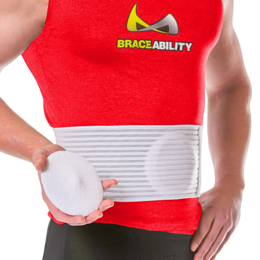 Hernia Belt for Men & Women | Stomach Truss Binder with Compression Support Pad for Abdominal, Umbilical, Navel & Belly Button Hernias (5, Large/X-Large)