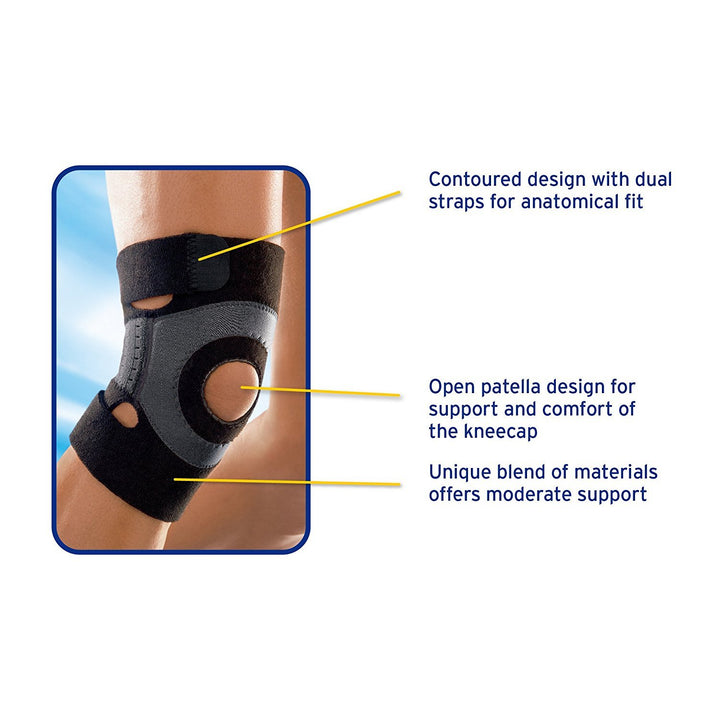 Sport Knee Support Open Patella, Small each