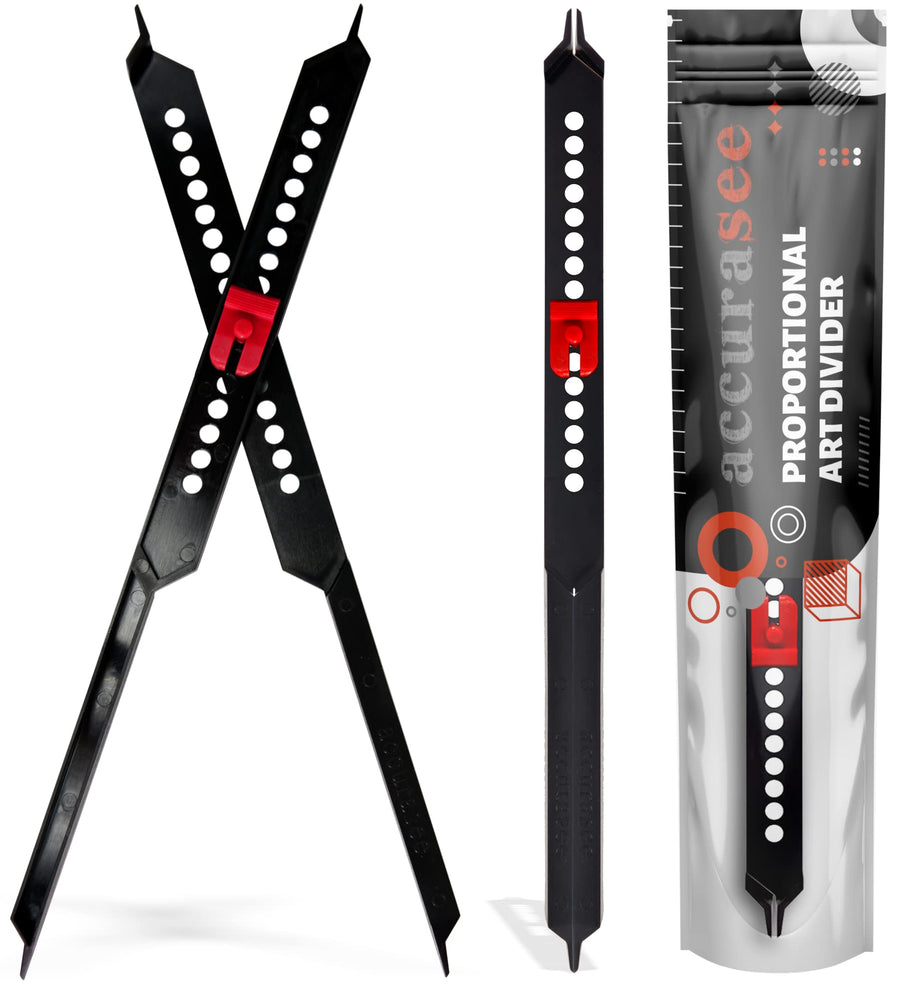 Artist 11 Inch Proportional Divider - Upgraded Drawing Supplies & Drafting Tools - Adjustable Caliper & Subject Dividers for Art Drawing Tools