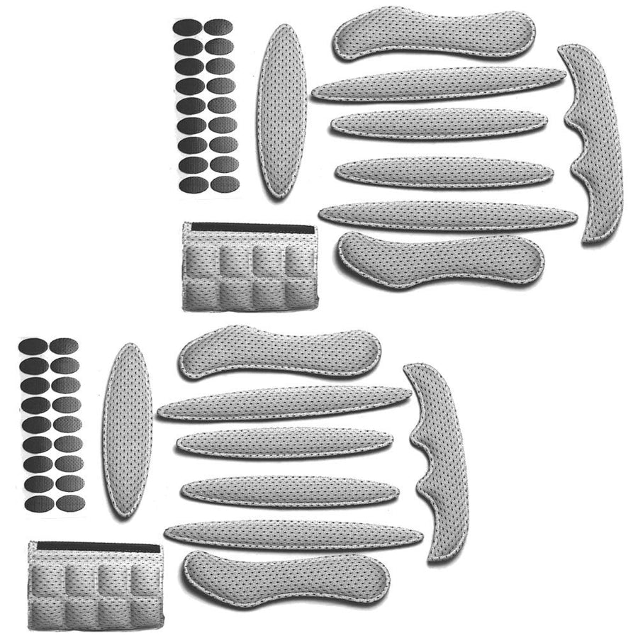 Helmet Padding Kit, Universal Bicycle Replacement Foam Pads Set Helmet Cushions for Bike Cycling Motorcycle Helmet (Set of 2 Grey)