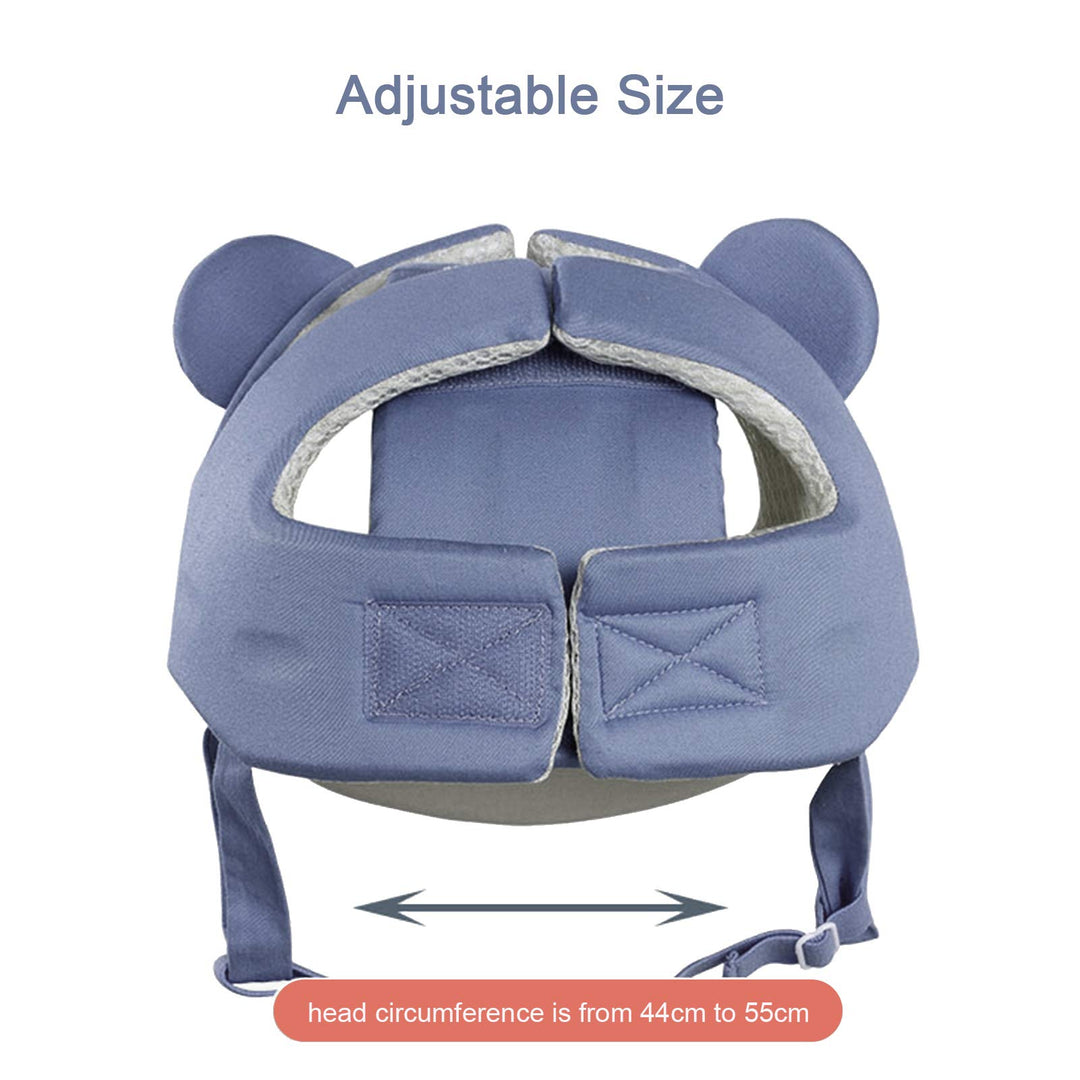 Baby Infant Toddler Helmet Safety Headguard Head Protective Cushion Children Adjustable Safety Helmet Hat Harnesses Cap Kid Child Crawl Walk Playing (Grey)