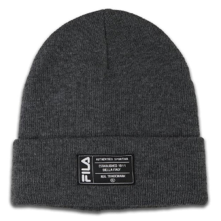 Adult Unisex Cuffed Beanie Knit Hat (Grey)