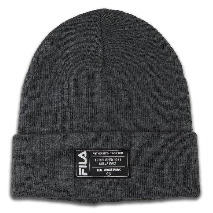 Adult Unisex Cuffed Beanie Knit Hat (Grey)