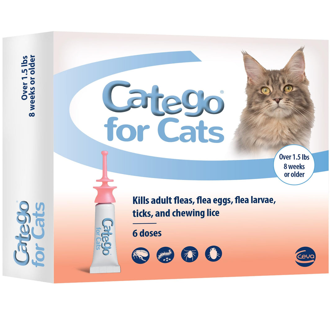 for Cats Flea and Tick Treatment & Prevention (Over 1.5 lbs) 6-Month Supply