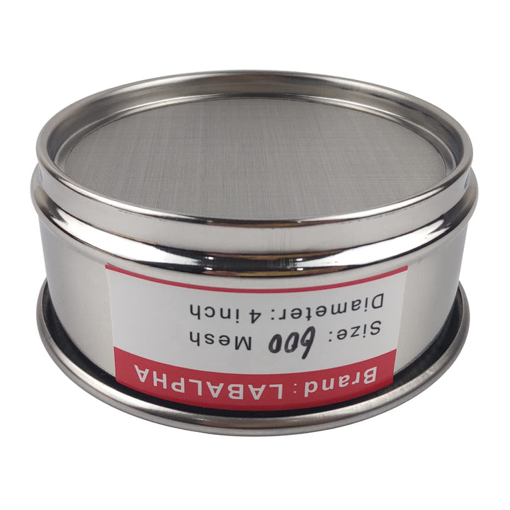 600 Mesh Lab Sieves, Test Sieve #600 Mesh, 4'' Diameter, 304 Stainless Steel Wire Cloth (0.026mm)
