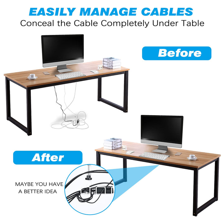 Cable Management Under Desk Tray,Under Desk Cable Organizers for Wire Management.15.75 Under Desk Cord Organizer with Clamp Mount System for Wire Management(White Cable Tray -L15.75x W6.3x H7.09)