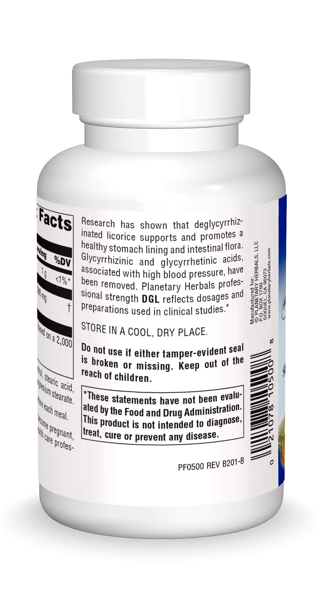 DGL Licorice Tablets, 100 Count