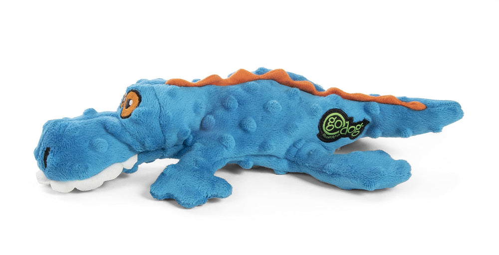 Gators With Chew Guard Technology Tough Plush Dog Toy, Blue, Large (774019)