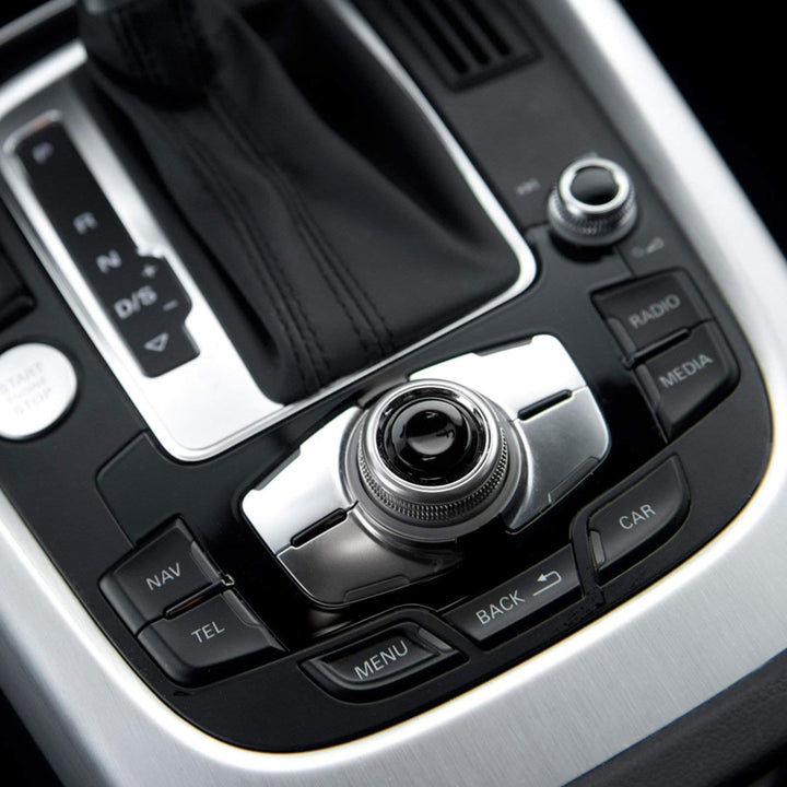 Xotic Tech Navigation Button Joystick Control Center Button Cover MMI Knob Repair Kit Compatible with Audi A4 A5 A6 Q5 Q7 S4 S6 2007-2015