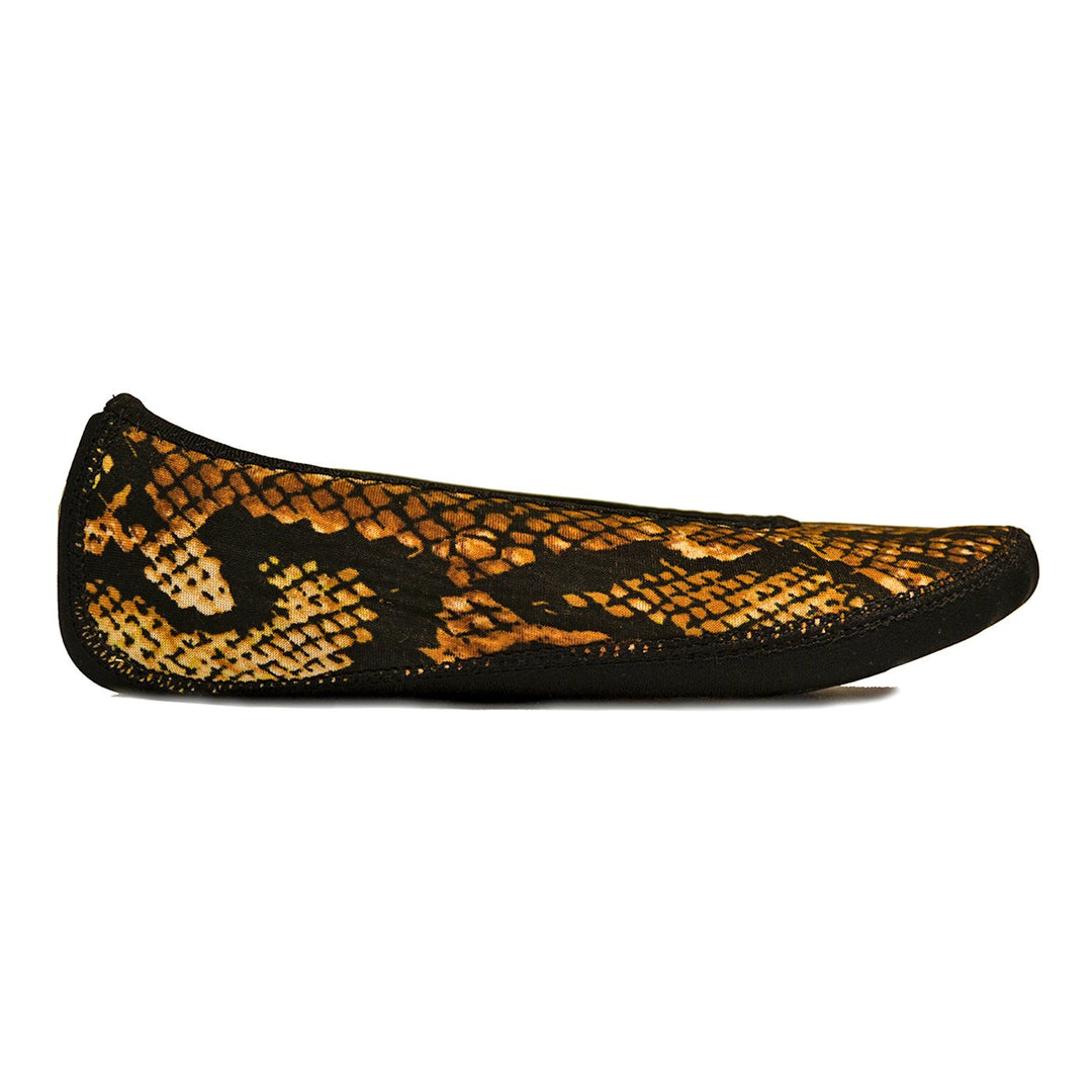 Fuzzies Ballet Flats, Golden Snake, Medium