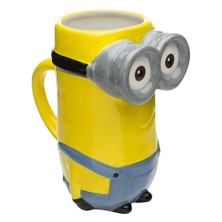 Despicable Me Kevin Minion 3D Sculpted Ceramic Coffee Mug for Hot Drinks, 14 oz