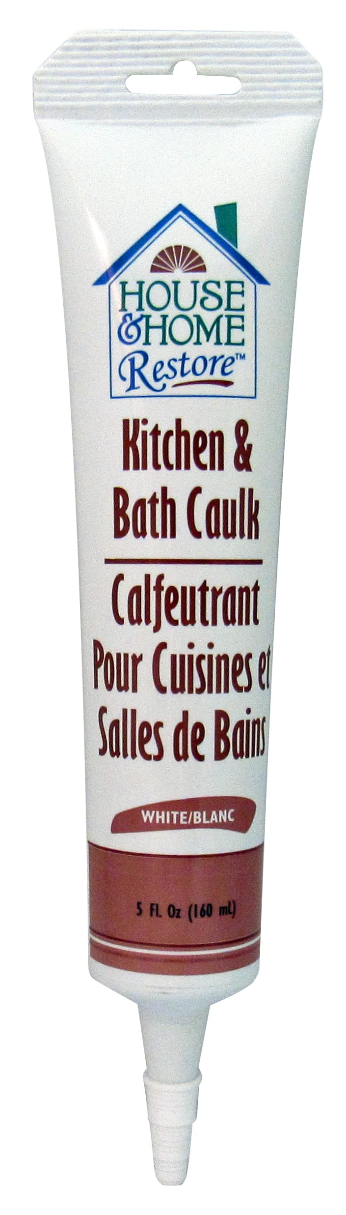 0838 House & Home Restore Kitchen & Bath Caulk, 5 Fl. Oz, 1-Pack, White