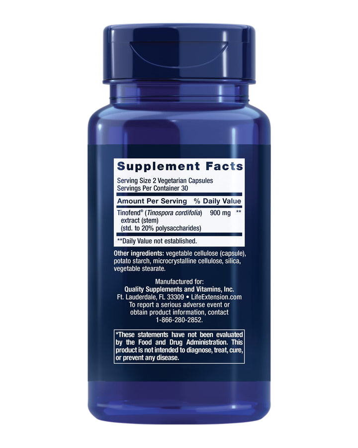 Immune Modulator with Tinofend®, Powerful Immune Health Support, standardized Tinospora Plant Extract, Gluten-Free, Non-GMO, Vegetarian, 60 Capsules