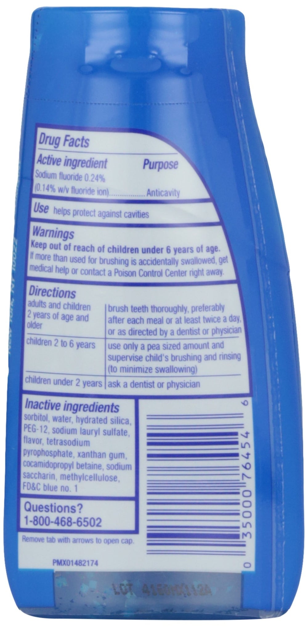 Max Fresh Liquid Toothpaste with Mini Breath Strips, Cool Mint, 4.6 oz