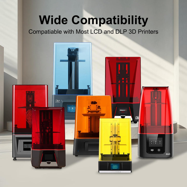 Sculpt High-Temp Resistant 3D Printer Resin - Up to 180C, High Precision, Compatible with 8K DLP/LCD Printers for Engineering, Jewelry, & Industrial Applications (Clear, 1kg)