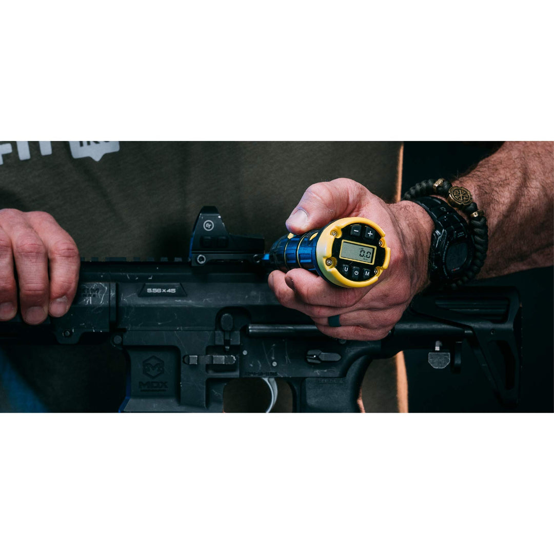 Digital Firearms Accurizing Torque Wrench with Interchangeable Bits and LCD Display for Firearm Maintenance and Gunsmithing