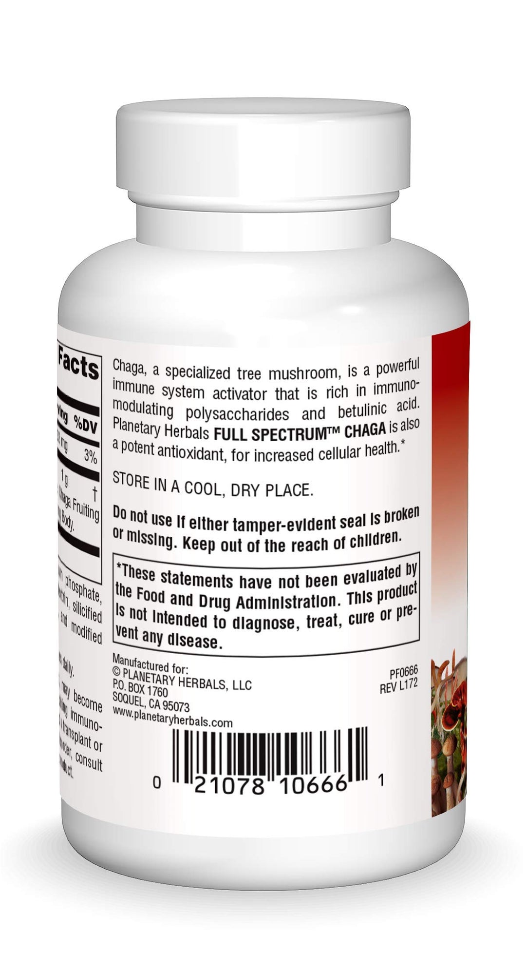 Chaga Full Spectrum, Enhance Cellular Immunity, 120 Count (Pack of 1)