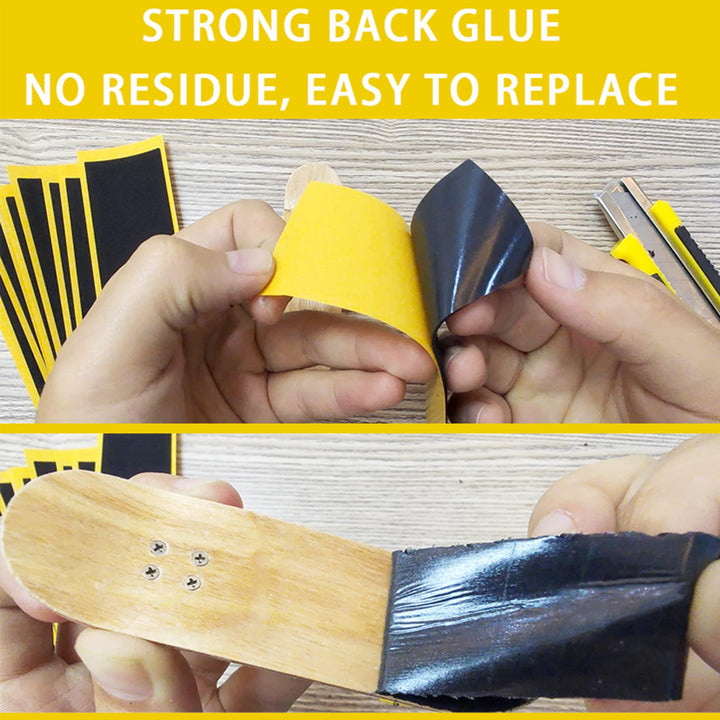 Fingerboard Foam Grip Tape,12 Pcs Fingerboard Grip Tape,38mmX110mm 12