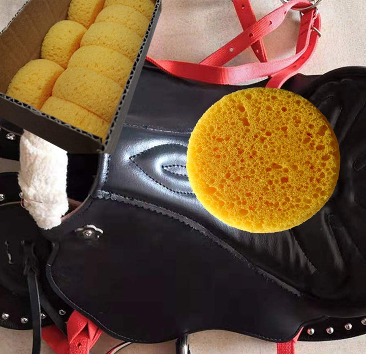 20 PCS Tack Sponges, High Elasticity Saddle soap for Leather, high Water Absorption Saddle soap Diameter 2.83, height1.18IN, Suitable for Crafts, Ceramics, Household Use & More