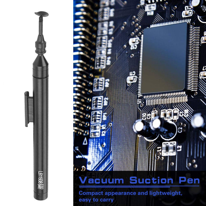Vacuum Suction Pen L611938 Sucking Pickup Tool Kit IC SMD Pickup Tool with 6 Suction Pads and 2 Suction Tips